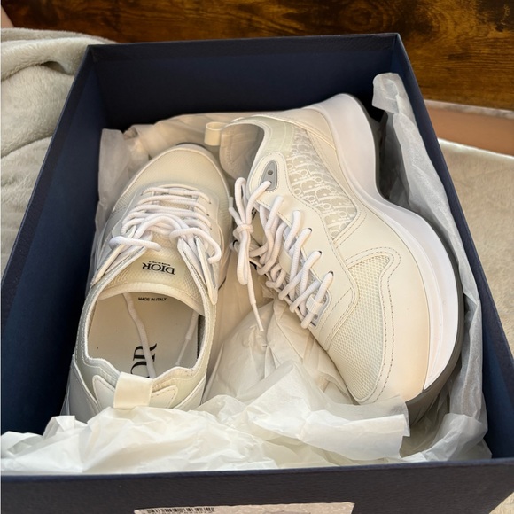 Mint Christian Dior B25  White Technical Mesh Men Sneakers luxury - Picture 13 of 16